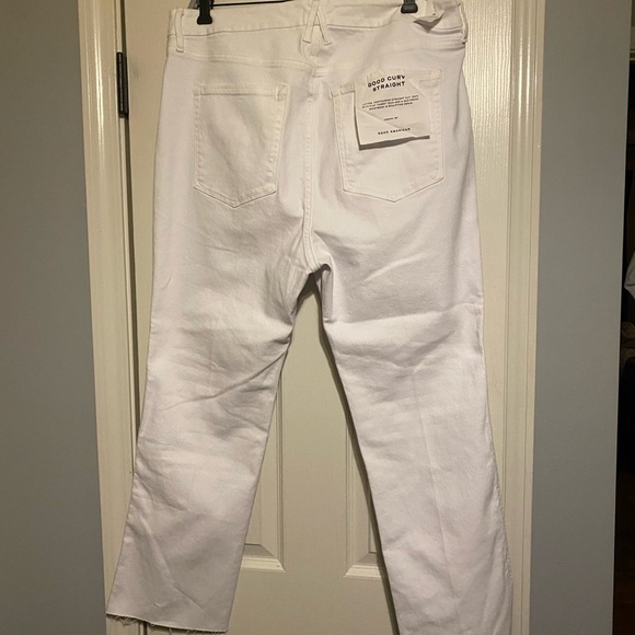 Good American White Straight Jeans - Picture 2 of 5